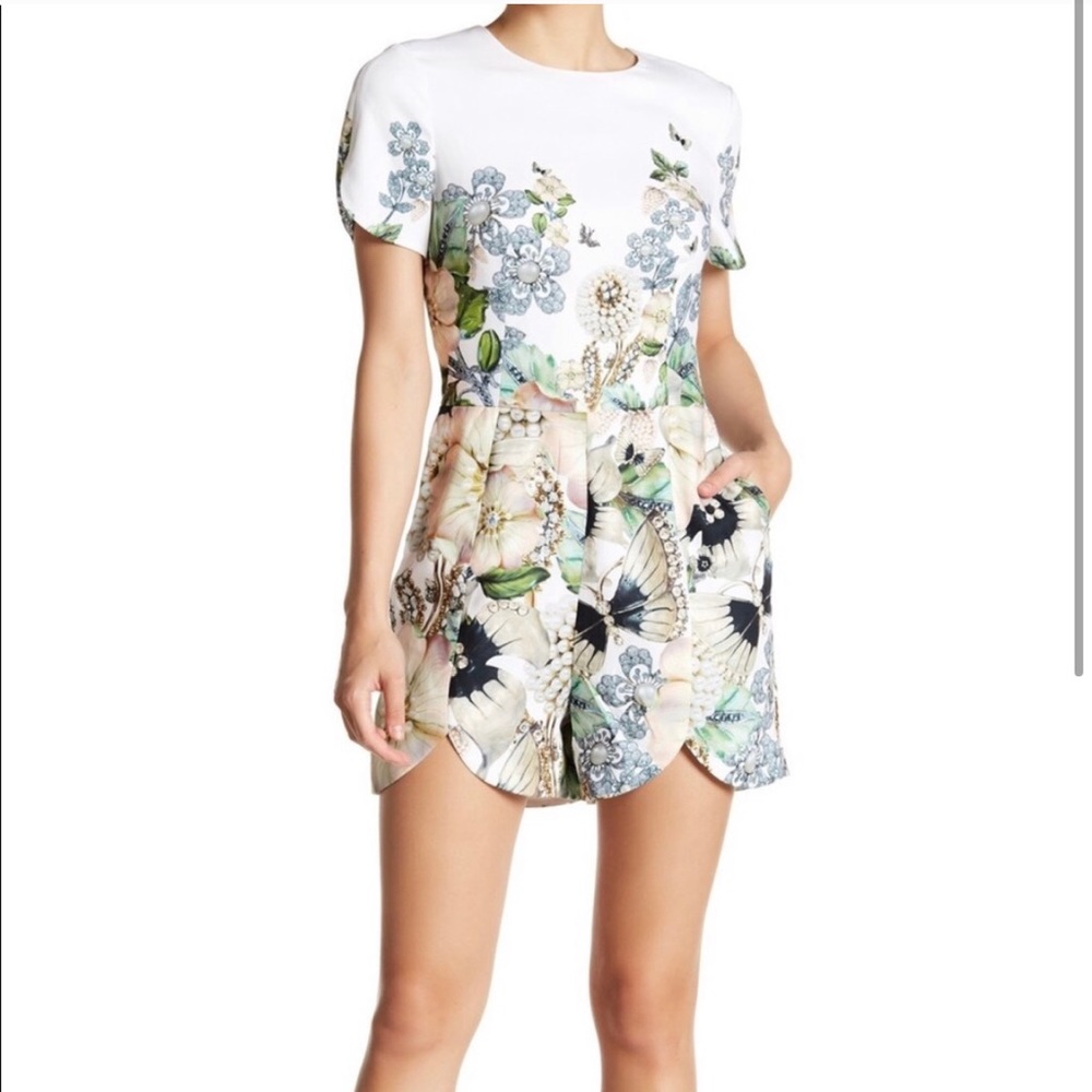 NWOT Ted Baker Floral Romper